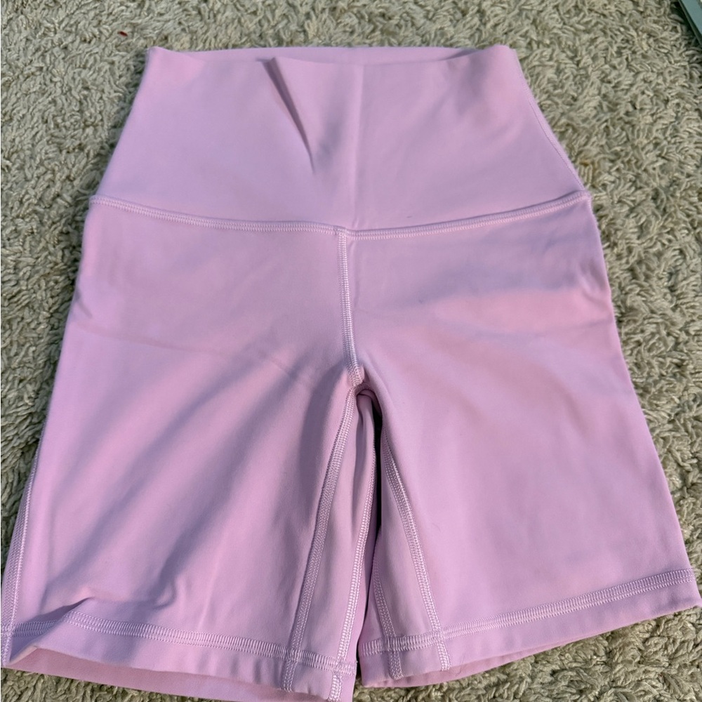 lululemon athletica Light Pink Bike Shorts